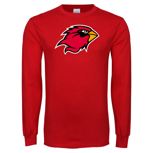  Red Long Sleeve T Shirt - Cardinal Head