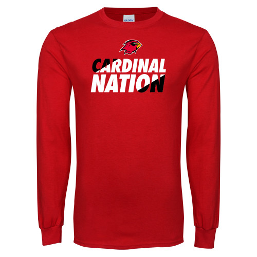  Red Long Sleeve T Shirt - Cardinal Nation