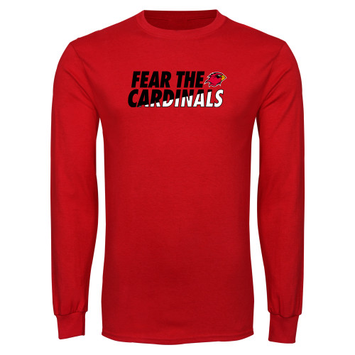  Red Long Sleeve T Shirt - Fear The Cardinals