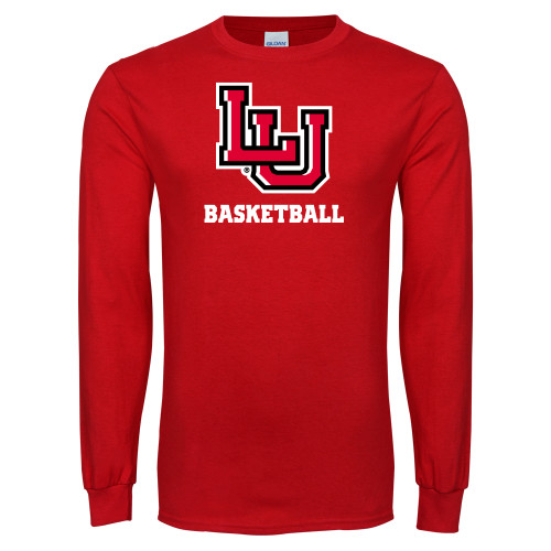  Red Long Sleeve T Shirt - Basketball