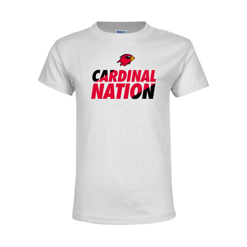  Youth White T Shirt - Cardinal Nation