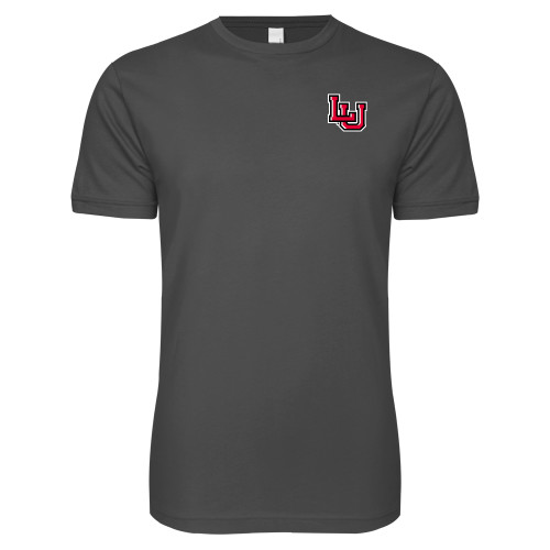  Next Level Charcoal SoftStyle T Shirt - Interlocking LU