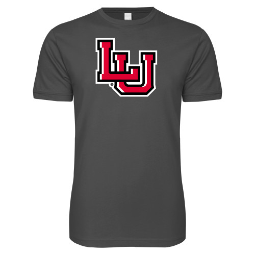  Next Level Charcoal SoftStyle T Shirt - Interlocking LU