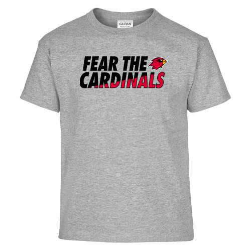  Youth Grey T-Shirt - Fear The Cardinals