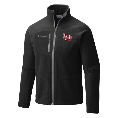  Columbia Black Full Zip Fleece Jacket - Interlocking LU