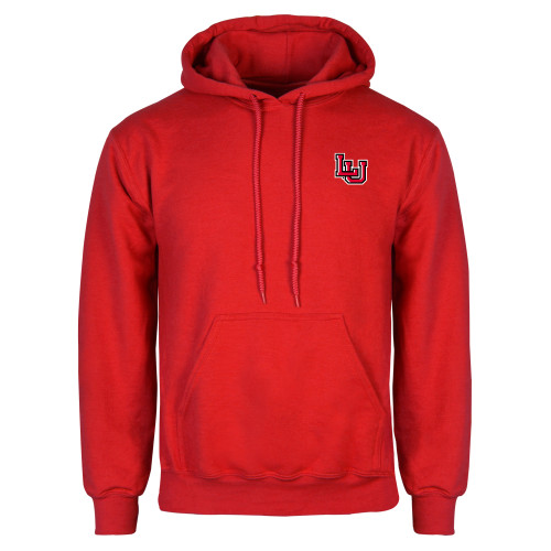  Red Fleece Hoodie - Interlocking LU