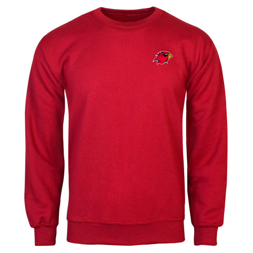  Red Fleece Crew - Cardinal Head