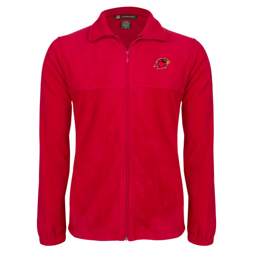  Red Fleece Full Zip Jacket - Cardinal Head