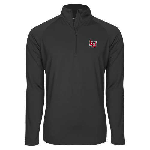 Lamar Sport Tek Charcoal Sport Wick Stretch 1/2 Zip Pullov