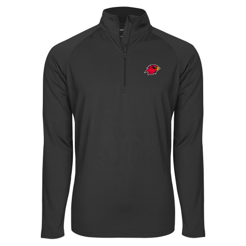 Lamar Sport Tek Charcoal Sport Wick Stretch 1/2 Zip Pullov