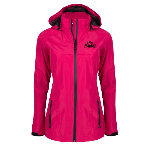  Womens Dark Fuchsia Waterproof Jacket - Primary Mark