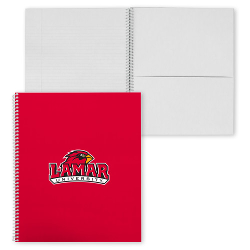 Lamar College Spiral Notebook w/Clear Coil