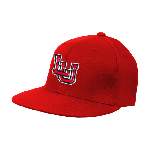 Lamar Red Flat Bill Snapback Hat