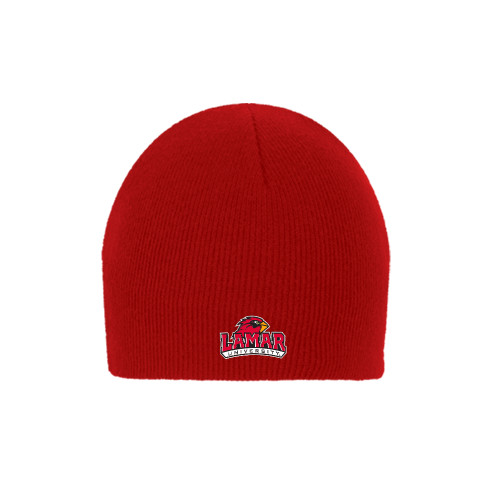 Lamar Red Knit Beanie