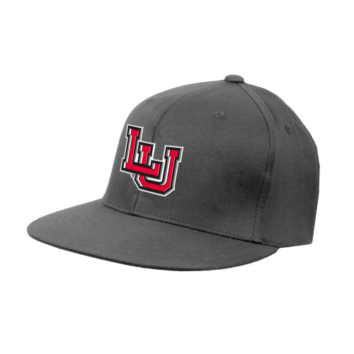 Lamar Charcoal Flat Bill Snapback Hat