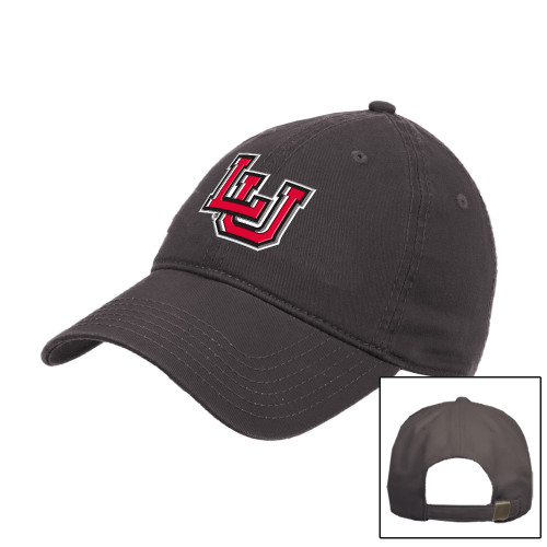 Lamar Charcoal Unstructured Adjustable Low Profile Hat