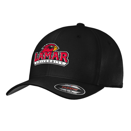 Lamar Black Flexfit Structured Low Profile Hat