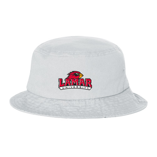 Lamar Sportsman White Bucket Hat