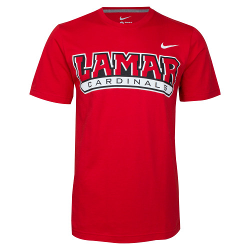 Lamar NIKE Red Classic Short Sleeve T