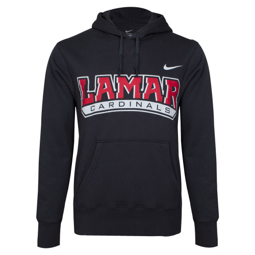 Lamar NIKE Anthracite Classic Hooded Flee