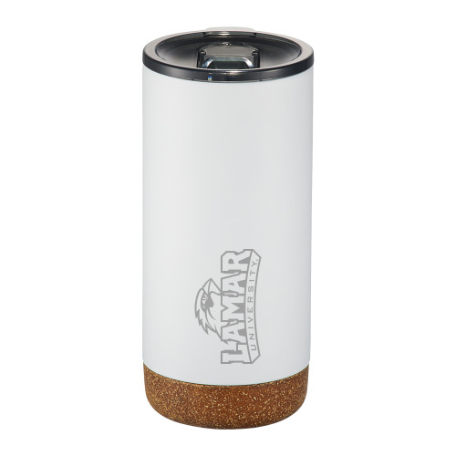  Valhalla Vacuum Insulated White Tumbler 16oz - Primary Mark Engraved