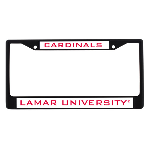 Lamar Metal License Plate Frame in Black