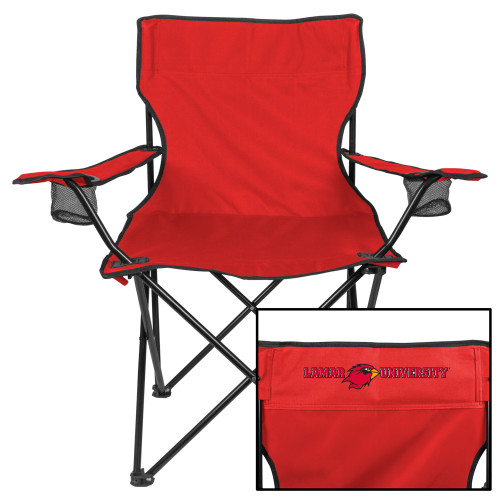 Lamar Deluxe Red Captains Chair