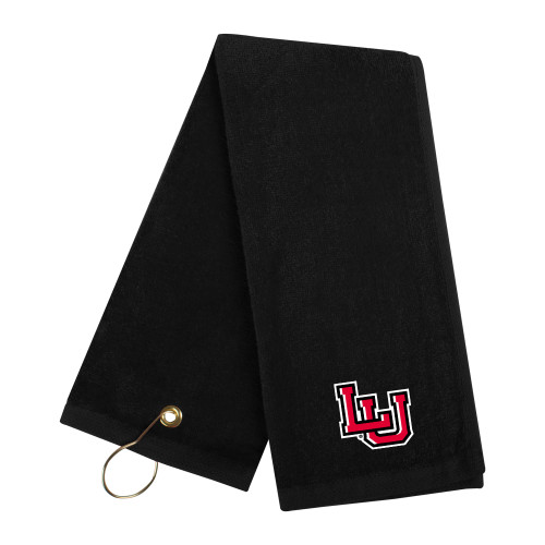 Lamar Black Golf Towel