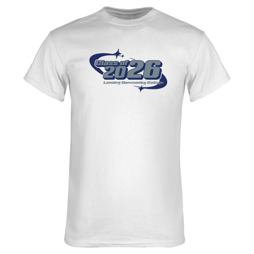  White T Shirt - Lansing Community College - CLASS OF 2026
