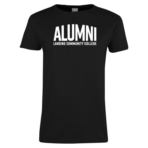  Womens Black Short Sleeve Tee - LCC Alumni