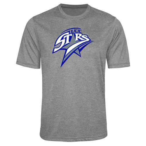  Grey Heather Performance Contender Tee - Athletics Mark