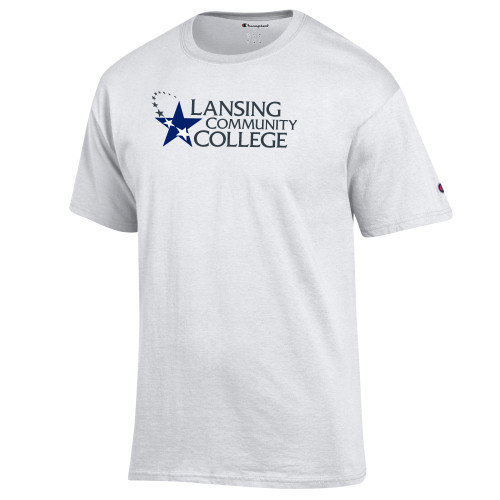  Champion White T Shirt - Primary Mark