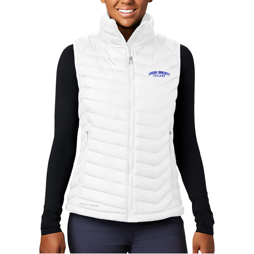 Columbia Womens White Powder Lite Vest - Lansing CC Stacked