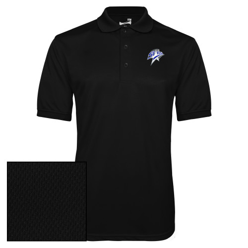 Lansing Comm College Black Dry Mesh Polo