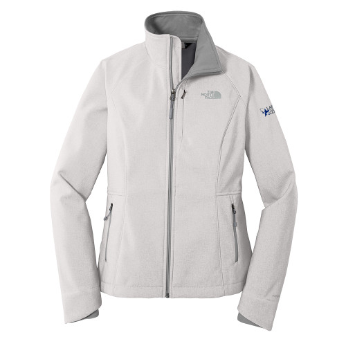  The North Face Womens Light Grey Heather Apex Barrier Softshell Jacket - Primary Mark