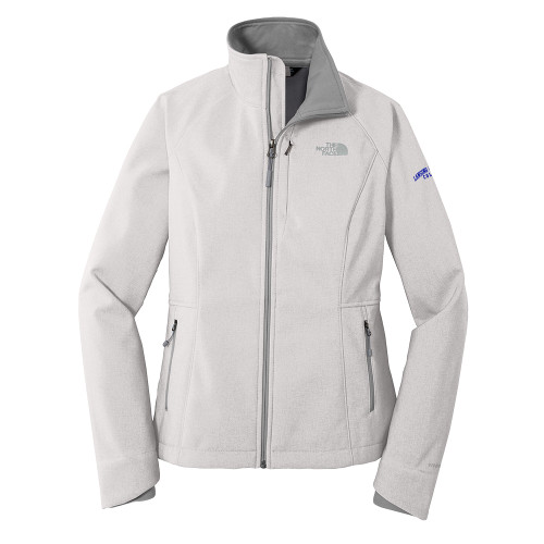  The North Face Womens Light Grey Heather Apex Barrier Softshell Jacket - Lansing CC Stacked