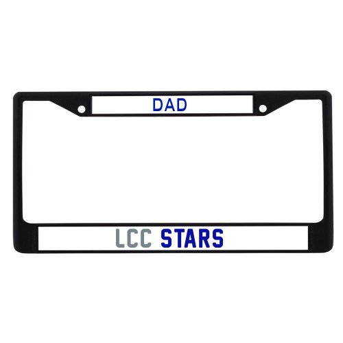  Dad Metal License Plate Frame in Black - LCC Stars