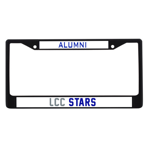  Alumni Metal License Plate Frame in Black - LCC Stars