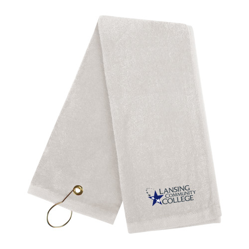  White Golf Towel - Primary Mark