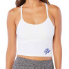 Thumbnail image for  Beyond Yoga Womens Cloud White Spacedye Slim Racerback Cropped Tank