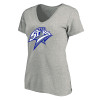 Thumbnail image for  Womens Plus Heather Grey V Neck T Shirt