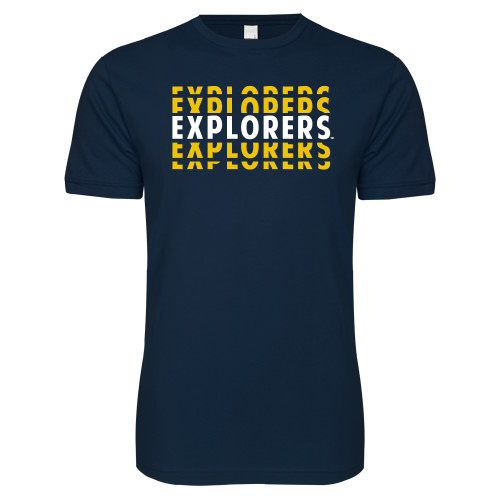  Next Level Navy SoftStyle T Shirt - Explorers