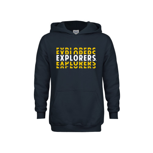  Youth Navy Fleece Hoodie - Explorers