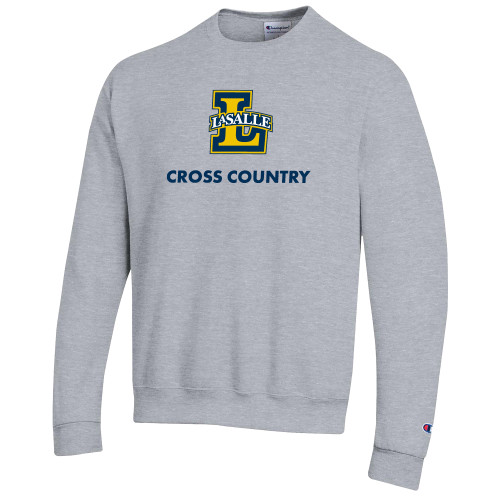  Champion Heather Grey Fleece Crew - Cross Country