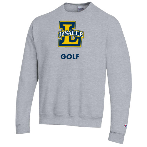  Champion Heather Grey Fleece Crew - Golf