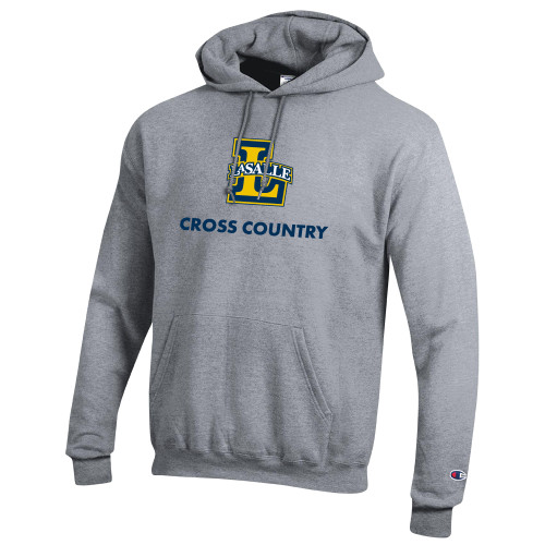  Champion Heather Grey Fleece Hoodie - Cross Country
