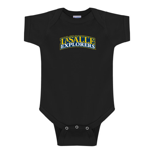  Black Infant Onesie - Wordmark Stacked