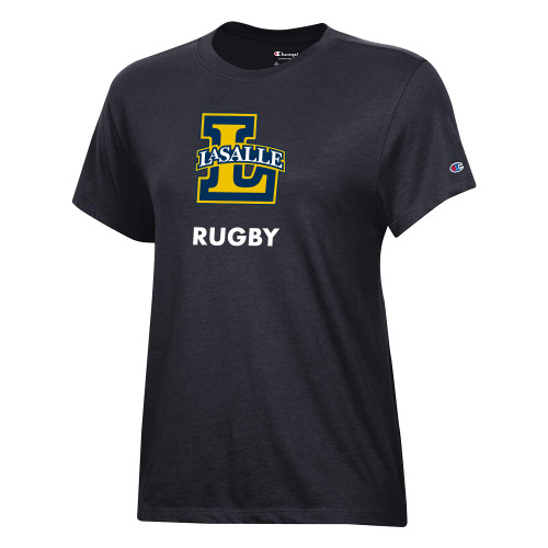  Champion Womens Black Core Short Sleeve Tee - Rugby