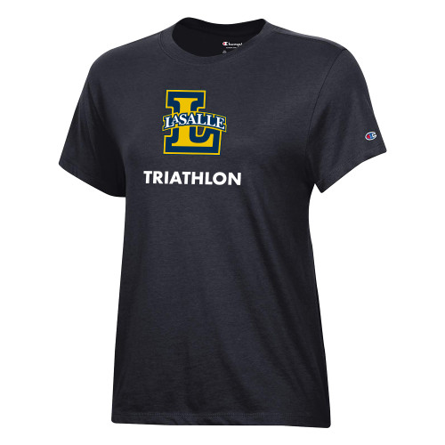  Champion Womens Black Core Short Sleeve Tee - Triathlon