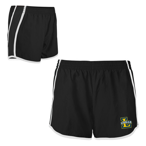  Womens Black/White Team Short - Primary Mark